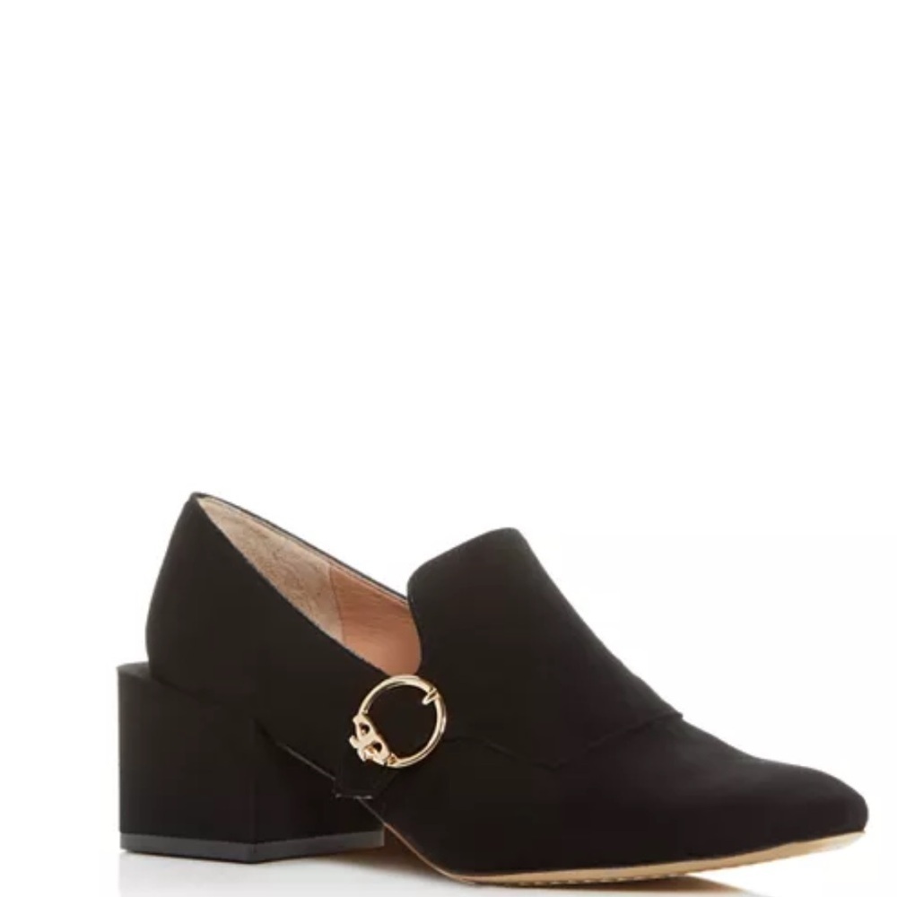Tory Burch
Women's Black Suede Tess Block-Heel Loafers Size 9